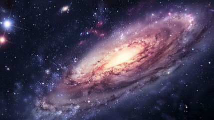 Hyper-Realistic Beauty Impressive Galaxy Nebula Captured in Stunning Detail and Splendor