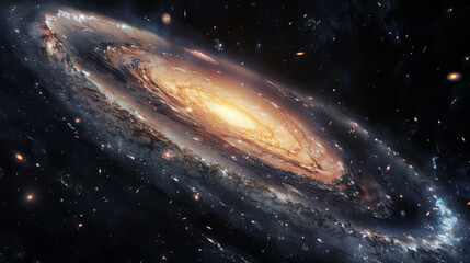 Hyper-Realistic Beauty Impressive Galaxy Nebula Captured in Stunning Detail and Splendor