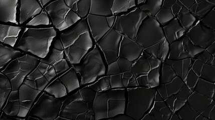  A monochrome image of a fractured surface, illuminated from above by a modest light source