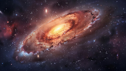 Hyper-Realistic Beauty Impressive Galaxy Nebula Captured in Stunning Detail and Splendor