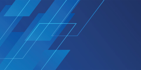 dark blue background with abstract square shape, dynamic and sport banner concept.eps10