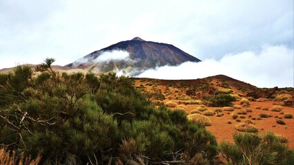View of Mount Teide (Pico del Teide, 3715 m, the highest point in Spain) - an active volcano on Tenerife, taken during the ascent (Canary Islands, Spain) © Romana Kontowiczova