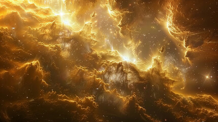  Cosmic Cradle Interstellar Landscape of a Stellar Nursery, Capturing the Birth of Stars and Galactic Evolution