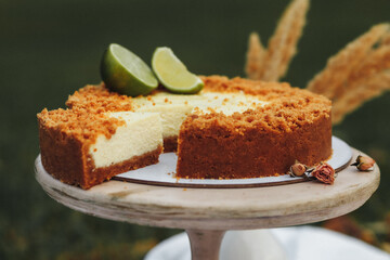 Citrus Dream: Slice of Lime Cheesecake