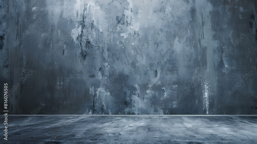 Aufkleber Old wall panorama texture cement dirty gray with black  background abstract grey and silver color design are light with white backgroundOld wall panorama texture cement dirty gray with : Generative AI