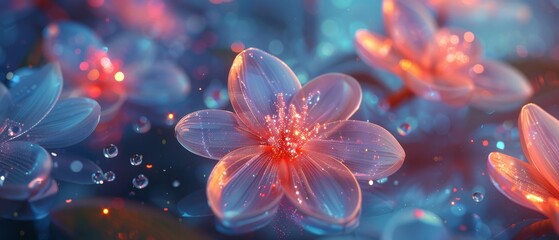 Artistic portrayal of delicate orchids floating seamlessly in a galaxy environment, creating a surreal image that bridges the gap between floral elegance and celestial fantasy
