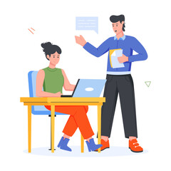 Occupations Flat Character Icons