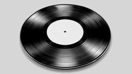 Harmonic Contrast: Monochrome Vinyl on Gray