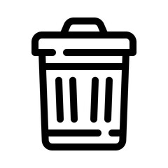 bin line icon