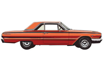 Fototapeta premium classic American car that is perfect for cruising.