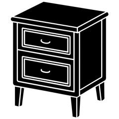 furniture set isolated on white vector icon