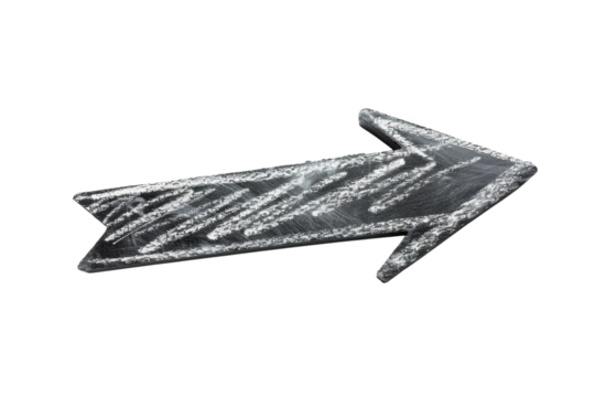 Black arrow pointing to the right.