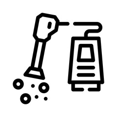 vacuum cleaner line icon