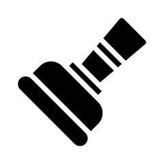 plunger glyph icon