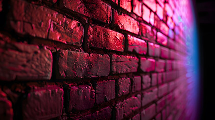 brick wall texture contrast colors effect : Generative AI