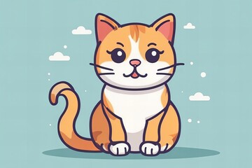 cartoon cat with a big smile on its face