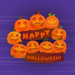 halloween background with pumpkin