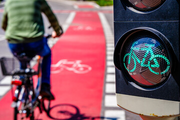  typical  bike lane in germany