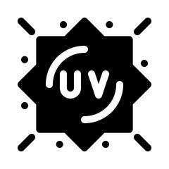 ultraviolet glyph icon