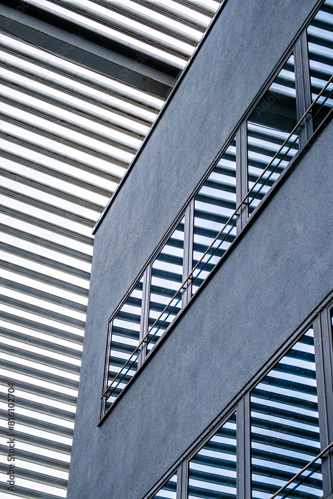 Canvas Prints typical windows of an office building