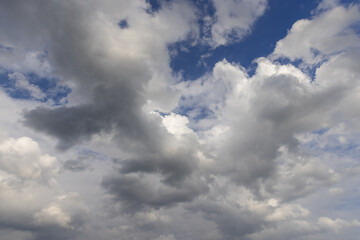 Fototapeta premium cloudy weather sky with clouds of white and gray