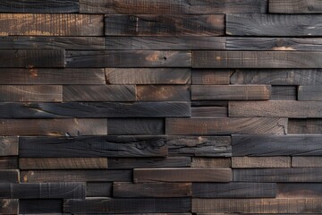 Dark Brown Wood Wall Background