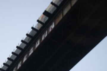 underside of railway bridge