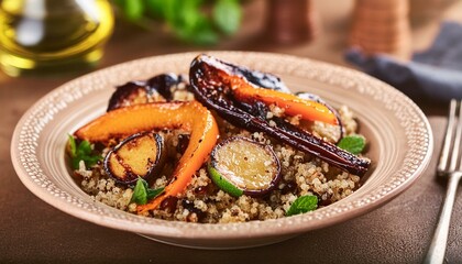 "Nourishing Delight: Quinoa Salad Immortalized in High Definition"





