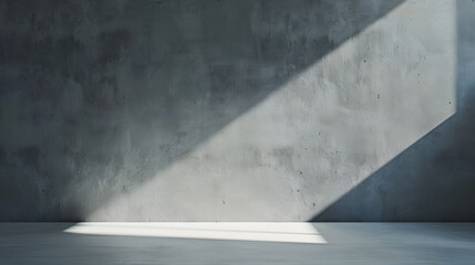empty gray interior with concrete wall plaster background : Generative AI