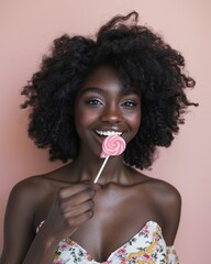portrait of sexy black woman 