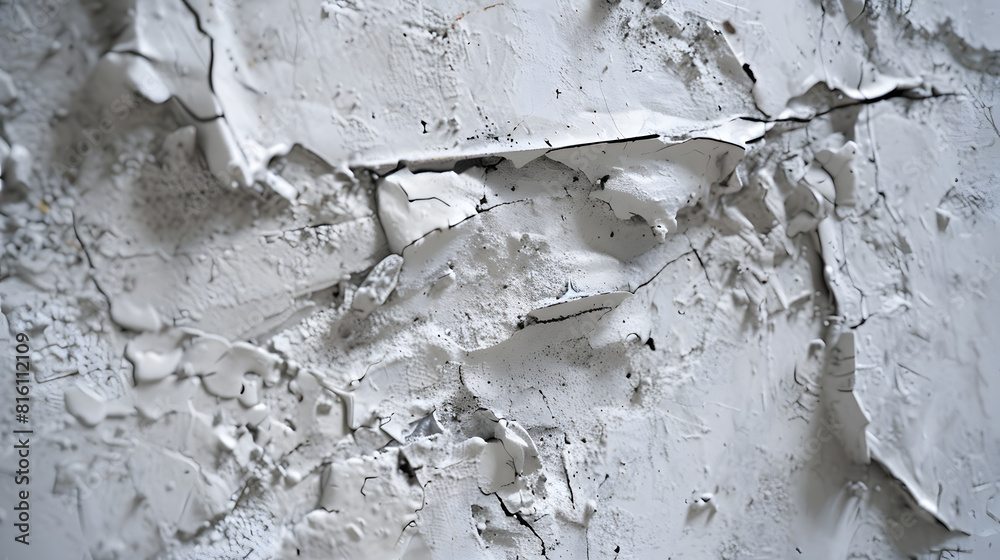Aufkleber cement background is white through time paint gets corroded : generative ai
