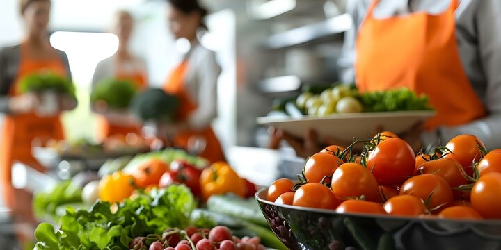 Nutritionist leading a group discussion on balanced eating and healthy food choices. Concept Nutrition, Balanced Eating, Healthy Food Choices, Group Discussion, Nutritionist-led