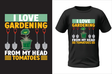 Gardening T-shirt Design