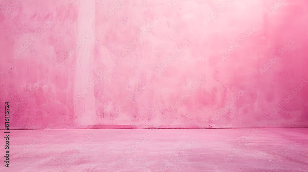 Poster empty pink color texture pattern cement wall studio background used for presentation cosmetic nature