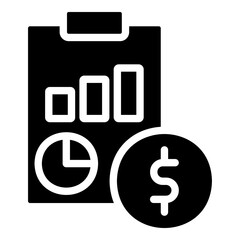 Report Glyph Icon Design