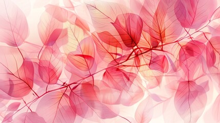 Luxury abstract art background with transparent flower or tree leaves. Botanical banner in watercolor style for decoration, print, textile, wallpaper, packaging, interior design. hyper realistic 