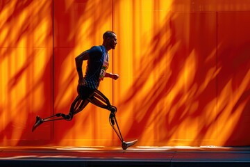 Power and Speed: Prosthetic Leg Runner