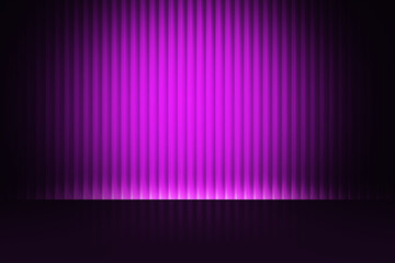Empty purple room studio for cosmetics products display background