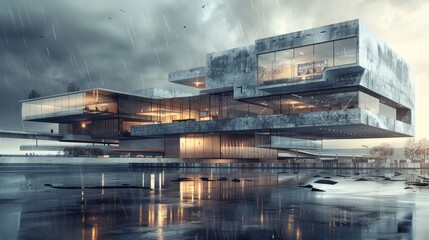Architecture Magazine Layout hyper realistic 