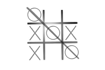 Illustration of tic tac toe isolated on white background