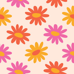 Retro Floral Pattern Spring Floral Seamless Pattern Flowers Pattern
