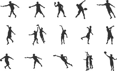 Disc golf player silhouette, Disc golf svg, Disc golf silhouette, Disc golf player svg, Disc golf player vector set.