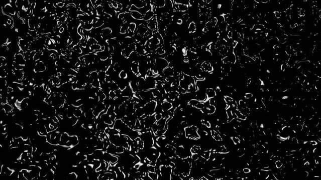 water drops on black surface