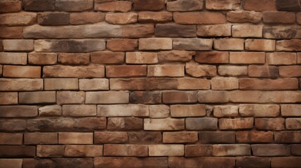 Fototapeta premium A close-up shot capturing the varied hues and textures of brickwork, showcasing patterns and detail