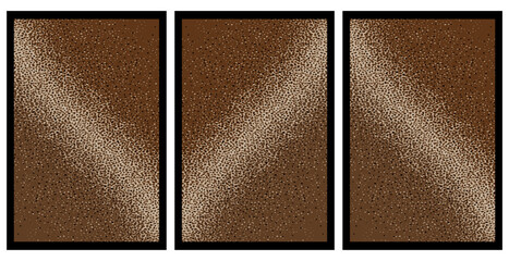 Fototapeta premium Set of 3 Abstract pattern. Illustration for printing on wall decorations. For use in graphics.