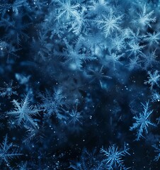 Crystal-like snowflakes create a winter-themed wallpaper and abstract background, an expected best-seller during the holiday season