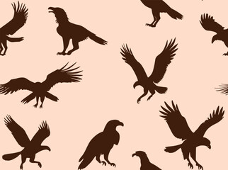 Eagle animal pattern texture repeating seamless