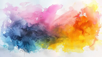 Fototapeta premium Watercolor Splatter on White Background - Watercolor Stock Videos & Royalty-Free Footage