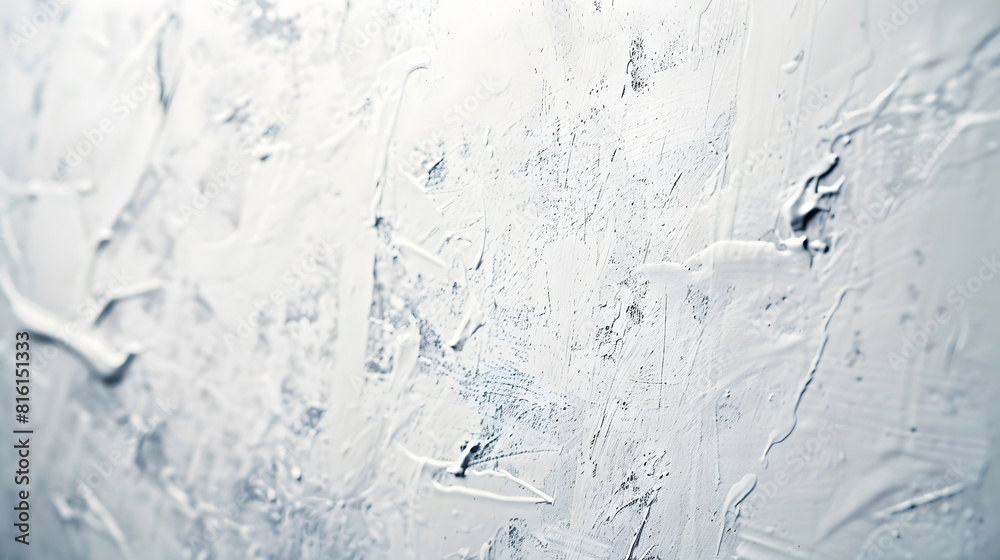 Poster abstract solid background depicting an old white wall painted worn and scratched by time : generativ