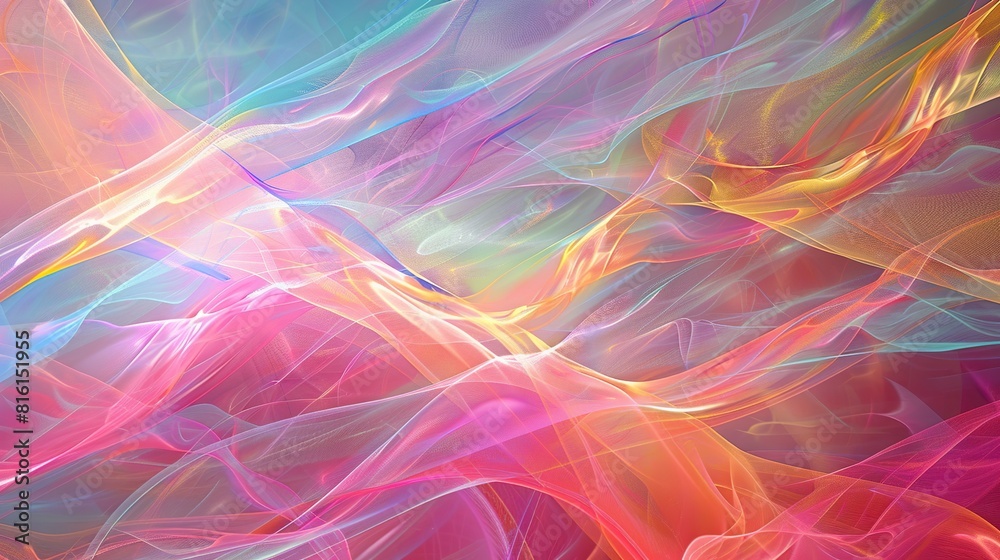 Poster abstract colorful background with waves glowing light effects neon moving high speed wave lines.